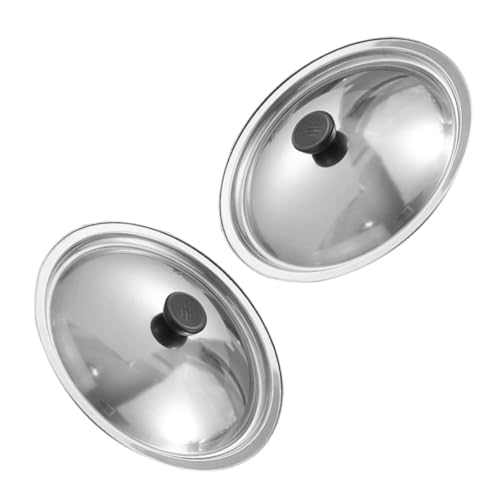 NAMOARLY 2piezas Tapa De Olla De Inoxidable Tapa Para Sartén y Olla Reemplazo y Reutilizable Para Cocinar Casa Restaurantes