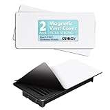 CUHIOY 2Pack Strong Magnetic Vent Covers, 5.5inch x 12inch Stay in Place Heater Vent Blockers for Home Floor & Wall Registers, Easy to Cut Magnet Sheets for Bedroom, Bathroom RV HVAC Vents, 45mils