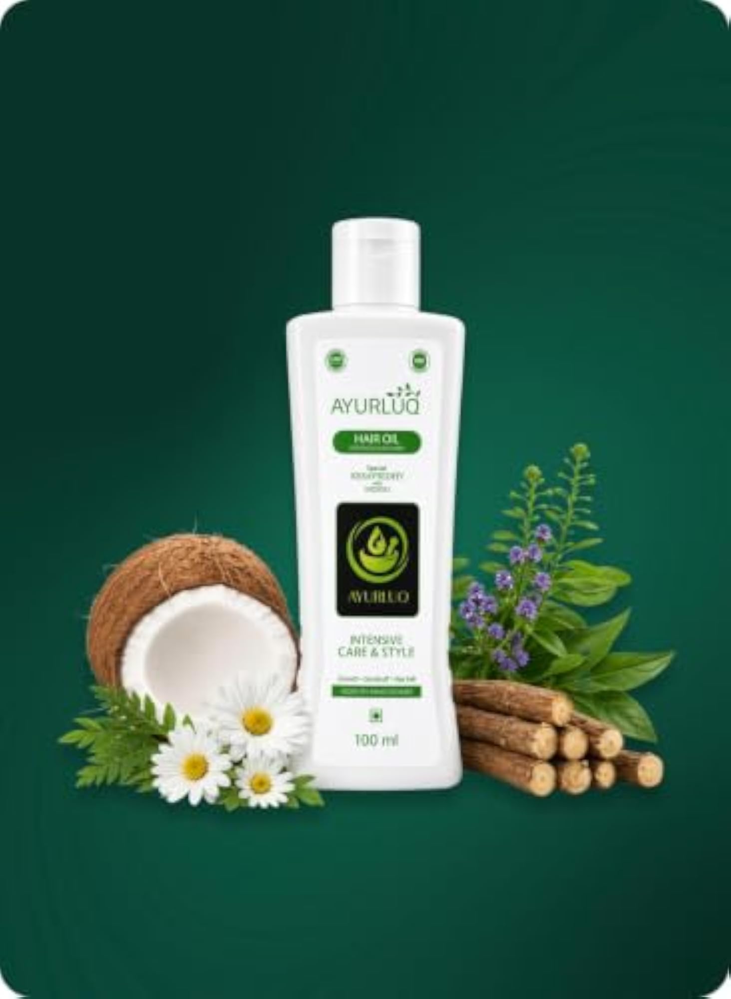 Pure Herbal Hair Oil for Hair Fall Control, 100 ml
