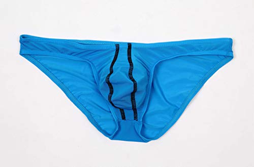 Newsywell Men's Ice Silk Bikini Briefs Low Rise Soft Breathable Underwear