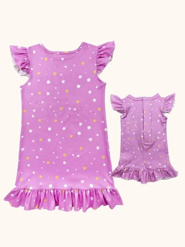 Bow Dream Girl Dress and Matching American Girl Doll Clothes for Girls Pink Grandma Loves me2