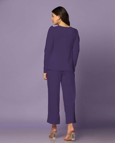Image of Leriya Fashion Co-ord Set for Women Stylish Lycra Cotton | Western Summer Dress for Woman | Trendy Summer Casual Travel Outfit | A Line Dresses for Women | Western Stylish Midi Party Dress Outfits