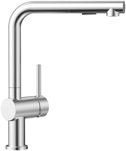 CECIPA Wasserhahn Küche, Hochdruck Küchenarmatur mit Ausziehbar Brause | 360° Schwenkbare Spültischarmatur, 2 Strahlarten, Einhebelmischer Armatur, Edelstahl, Mischbatterie für Spü