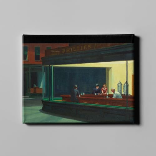 Edward Hopper Nighthawks grande toile deco murale tableau format galerie