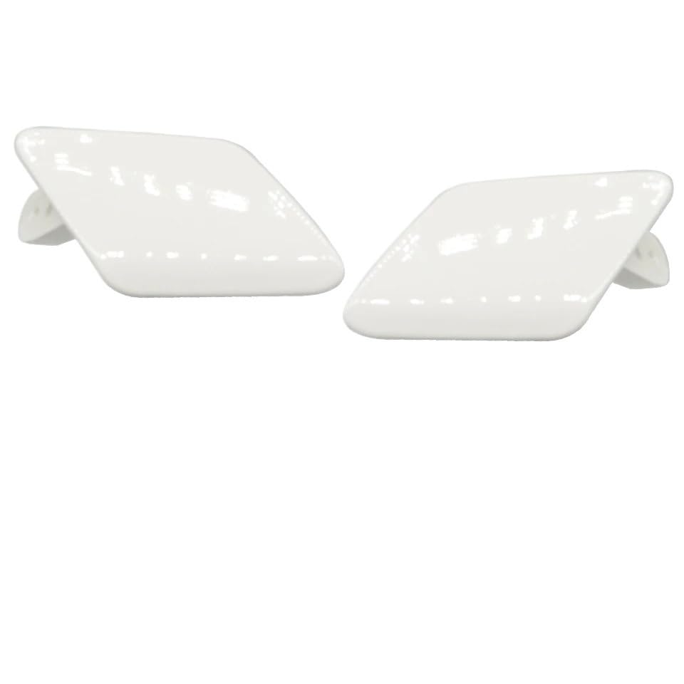 2 pezzi coperchio ugello lavafari coperchio adatto for BMW F30 F31 320 323 325 328 330 2012 2013 2014 2015 51117293031 tappo spruzzatore detergente(Alpine White LH RH)