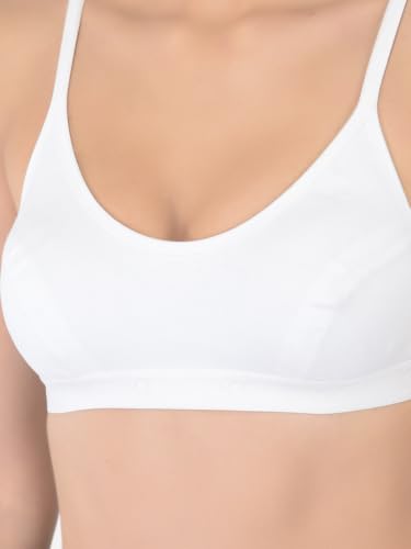 Image of Softline Women's 100% Cotton Wire-Free Non-Padded Bra Combo | Breathable & Soft Fabric | Full Coverage & Everyday Comfort (Pack of 2)