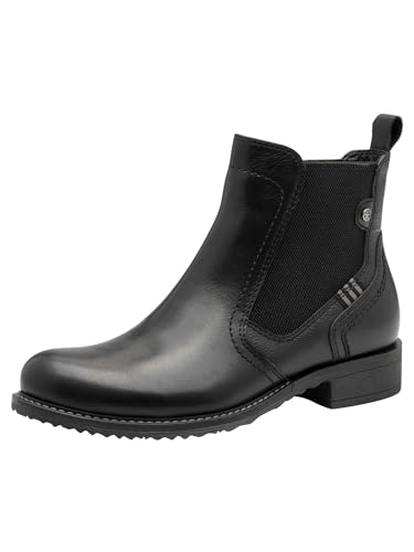Tamaris Damen Stiefel Leder schwarz 39