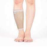 Reflextex® Wadenbandage mit Keramikfasern & Infrarotstrahlung - Therapeutische Waden Bandage für Verletzungen, Schmerzen, Muskelfaserriss - Wadenschoner für Alltag & Sport - Volle Bewegungsfreiheit L