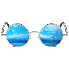 Silver Frame/Light-blue Lens