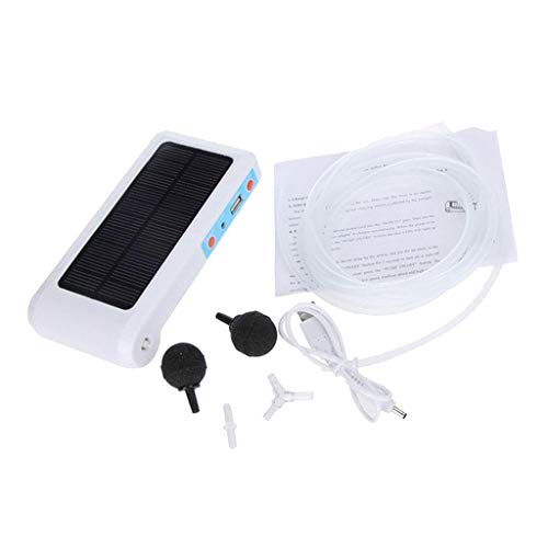 Solar Power Portable Pool Pond Fish Tank Oxygenator Oxygen Aerator Air Pumps