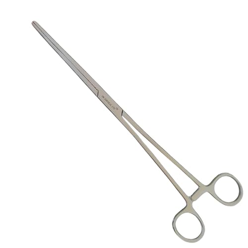 Professional Hemostat Fishing Forceps of Stainless Steel Used as Jewelry, Fly Fishing Forceps and unhooking Fish Pliers - Pet, Dog Ear Hair Grooming Forceps (20cm)