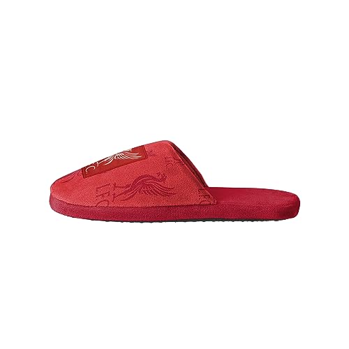 FOCO Officially Licensed All Over Team Print Football Mule Slippers (Liverpool FC) (6/7 UK)