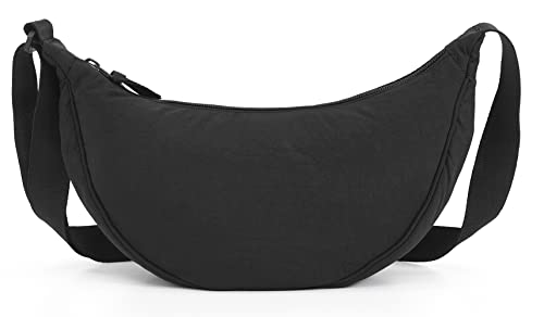 Image of Crossbody Bag Hobo Sling Crescent Bags Women Men Trendy Small Shoulder Bag Purse Dumpling Casual Handbag Adjustable Strap