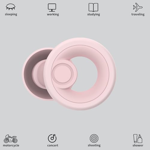 Image of Jayine Ear Plugs for Noise Cancelling Ear Protection EarPlugs for Sleep,Concerts,Work,Study,8 Size Eartips with Small Box,Perfect -30dB Silicone Earplugs for Noise Reduction