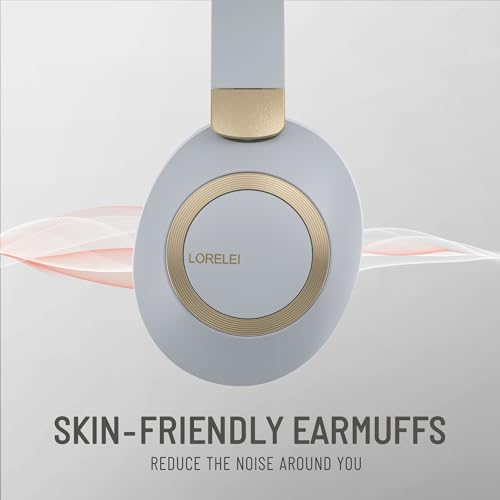 LORELEI B-C6 Wireless Over-Ear Headphones, 50H Playtime Foldable, Lightweight Bluetooth Headsets, Deep Bass - Image 4