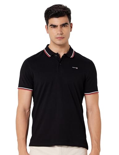 Image of Pepe Jeans Men Cotton Solid Regular Fit T-Shirt