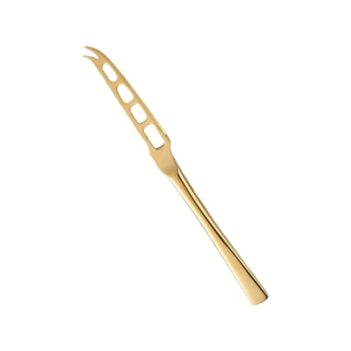 Cabilock Stainless Steel Cheese Spatula Serrated Butter Cutter Home Baking Tool for Easy Spreading Serving Cheese Butter and Jam Compact Design for Comfortable Grip