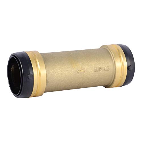 SharkBite UXL0654 Slip Coupling 2 Inch, Push-to-Connect, PEX, Copper, CPVC