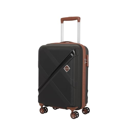 Image of Kamiliant Polypropylene KAM Double 8 Spinner Wheels Hard Shell Suitcase Falcon DLX SP55TSA Black,Small, 55 Cm