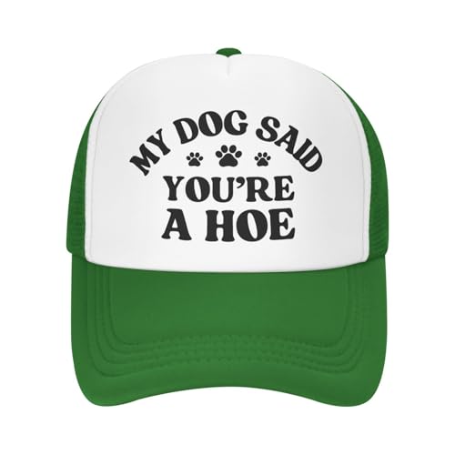 Owbnaa My Dog Said You're A Hoe Mesh Hat Black Trucker Caps Fashion Baseball Cap