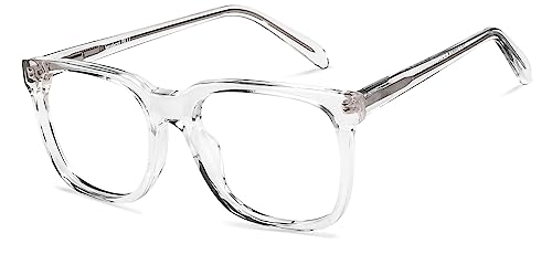 Image of LENSKART BLU | Zero Power Blue Cut Computer Glasses | Anti Glare, Lightweight & Blocks Harmful Rays | UV Protection Specs | Men & Women | Small | LB E16061