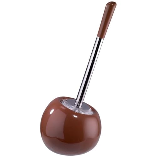 Sanwood Coppa WC-Bürstengarnitur, Keramik, Mocca, 16 x 37 x 16 cm
