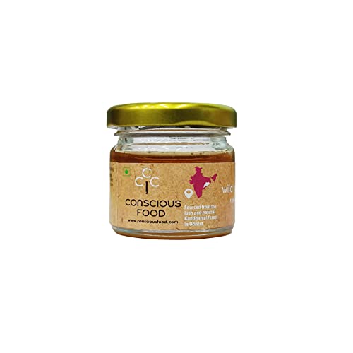 Image of Conscious Food Wild Forest Honey | 100% Raw Pure and Natural, Unprocessed & Unpasteurized Honey | Value Pack |Wild Forest Honey Pack of - 30g