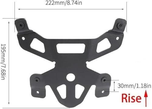 Support de Pare-Brise surélevé 30 mm rigide pour Yamaha Tracer 9GT 2021