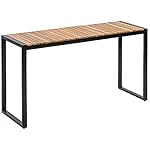 Balkontisch Chicago Wood – Akazienholz & Stahl