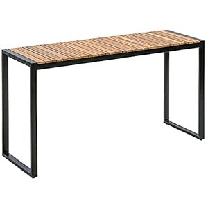 Balkontisch Chicago Wood – Akazienholz & Stahl