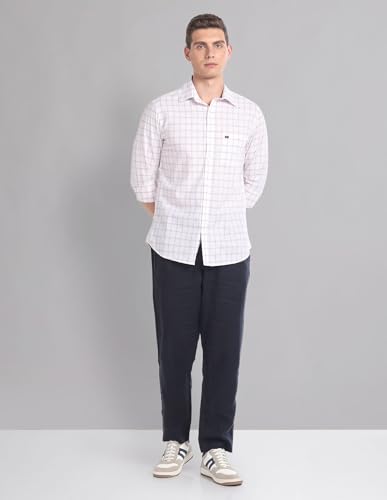 Image of AD by Arvind Tartan Check Cotton Summer Shirt