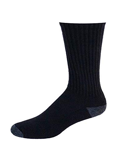 No nonsense mens Ribbed Cushion Crew - 6 Pair Pack2