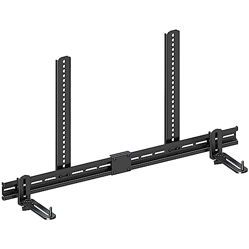 MOUNTUP サウンドバーマウントキット 耐荷重6.8kg サウンド取り付け金具 サウンドバー専用金具 ブラケット スピーカーマウント テレビの上下に取り付け可能 ネジ類付き