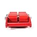 6T Heavy Duty Rollers, Transport Roller Furniture Lifter Heavy-Duty Transport Chassis Industrial Rollers Furniture Transport Roller Furniture Transport Rollers (Red)