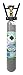 Produktbild 500g Kohlensäure Flasche / 0,5 kg CO2 Flasche / Gasflasche VOLL, Kohlensäure (CO2) / Lebensmittel nach E290 / NEUE Eigentumsflasche / 10 Jahre TÜV ab Herstelldatum