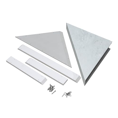 Palisade Vinyl Waterproof Corner Shower Bench in Polar Frost