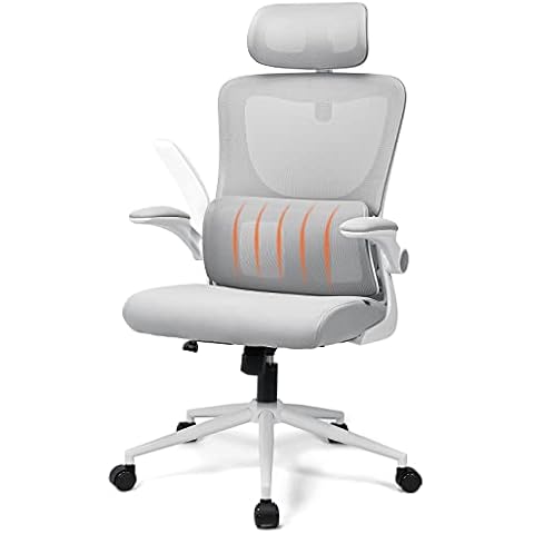 BASETBL Ergonomischer Bürostuhl mit Lordosenstütze und Kopfstütze Cover