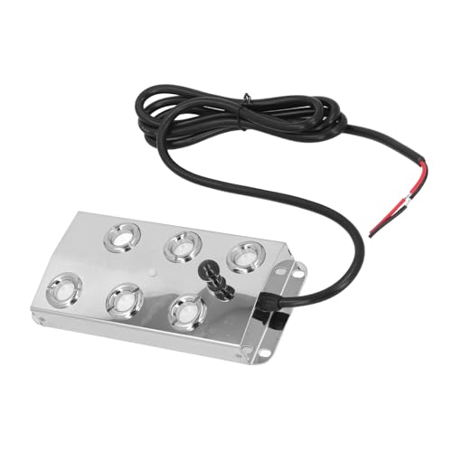 Rengue Generador de Niebla Ultrasónica, Nebulizador de 6 Cabezales de 4,5 L/h con Fuente de Alimentación Impermeable IP67 para Decoración de Invernadero de Jardín y Estanque