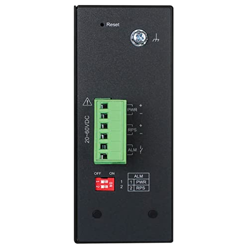 Image of Tripp Lite Industrial 4-Port Lite Managed Gigabit Ethernet Switch, 2 SFP GbE Slots, 10 /100 /1000 Megabit RJ45 Ports, 14 to 140F Temperature Range, 3-Year Manufacturer's Warranty (NGI-S04C2)