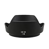 Parasol de Lente Reemplazar HB-53 para Nikon AF-S Nikkor 24-120mm f / 4G ED VR Lens Negro