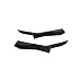 MUNALP Add-on Rear Diffuser + Rear Splitter for Lexus is IS300 IS350 Base F-Sport 2021-2025 Rear Bumper Lip Spoiler Chin Splitter Accessories ABS Plastics (Glossy Black)