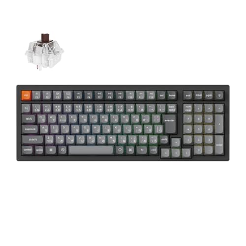 【国内正規品】Keychron K4 Max QMK ワイヤレス カスタム・メカニカルキーボード 、2.4GHz・Bluetooth無線・有線対応/QMKプログラム可能/RGBライト/Superスイッチ/ホットスワップ対応/Mac Windows Linu