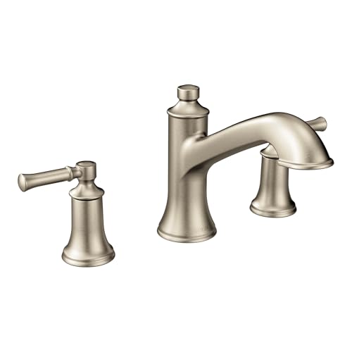 Moen T683BN Dartmoor two-handle high arc roman tub faucet, Brushed Nickel by Moen - Used condition - US$205.99