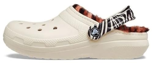 Image of Crocs Womens Men's and Women's Classic Lined Animal Print Clog | Fuzzy Slippers