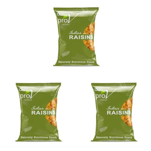 Image of ProV Select - Indian Raisin 500 gm | Value Pack| Dryfruits- Indian Kishmish | Rich In Nutiritons| No added Preservatives | Rich In Iron| Healthy Sweet & Tasty [Packaging might Vary] (Pack of 3)