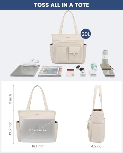 LOVEVOOK Tote Bag For Women,Large Capacity Totes Bags with Zipper Quilted Light Work Bag Thick Bottom Support Work Tote Bag4