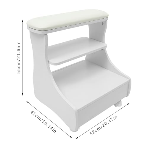 Taburete spa de pies con ruedas para pedicure manicuría miniatura 2