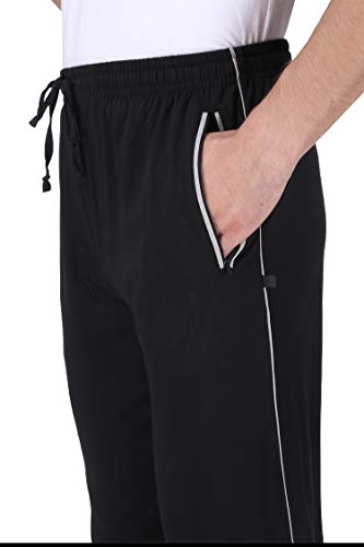 Image of Neo Garments Men's Cotton Solid Regular Fit Trackpants /Jogger /Trouser with Side Pockets