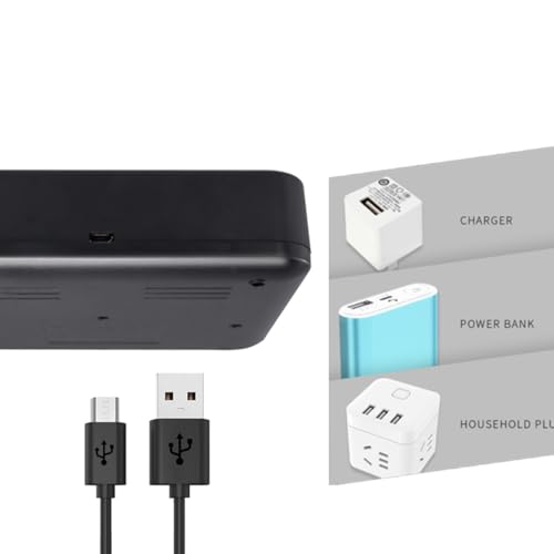 Chargeur de piles intelligent AA AAA USB avec écran LCD rétroéclairé pour recharge indépendante