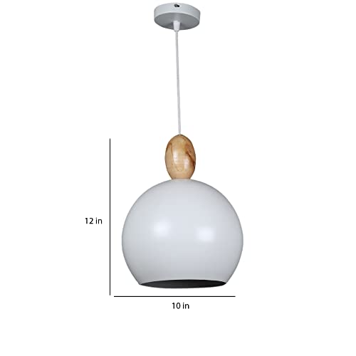 Image of MONI Lights Hanging Tulip Cone Disc Ceiling Light Lamp Home Decor Items, Hanging Ceiling Decorative Chandelier Home, Living Room, Indoor Outdoor Jhumar Lighing ML 0109WH White